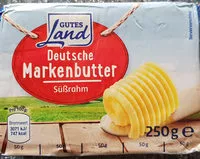 Mängden socker i Deutsche Markenbutter Süßrahm