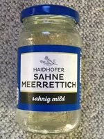 Mängden socker i Sahne Meerrettich