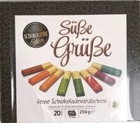 Mängden socker i Süße Grüße feine Schokoladenstäbchen