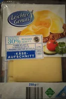 Mängden socker i Käse Aufschnitt (3x Gouda, 2x Tilsiter, 2x Maasdamer
