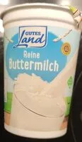 Mängden socker i Reine Buttermilch