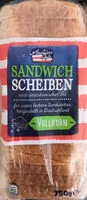 Mängden socker i Sandwich Scheiben Vollkorn