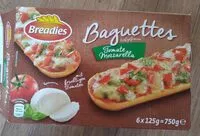 Mängden socker i Baguettes tiefgefroren - Tomate Mozzarella