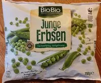 Mängden socker i Junge Erbsen, tiefgefroren