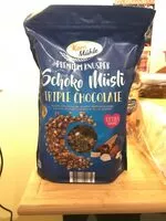 Mängden socker i Premium Knusper-Schokomüsli Triple Chocolate