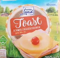 Mängden socker i Toast Schmelzkäse 35% Fett