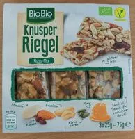 Mängden socker i Knusper Riegel Nuss-Mix
