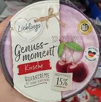Mängden socker i Quarkcreme Kirsche