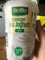 Mängden socker i Cremiger Bio-Joghurt mild, 3,8% Fett