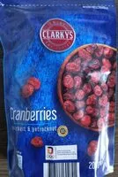 Mängden socker i Cranberries gezuckert & getrocknet