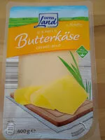 Mängden socker i Butterkäse in Scheiben
