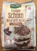 Mängden socker i Knusper-Schoko-Amaranthmüsli