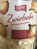 Mängden socker i Zwiebeln gefriergetrocknet