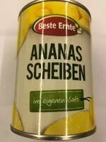 Mängden socker i Ananas Scheiben im eigenen Saft