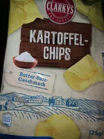 Mängden socker i Kartoffel Chips Butter Salz Geschmack