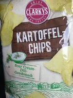 Mängden socker i Kartoffelchips Sour Cream-Dill-Geschmack