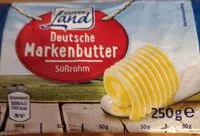 Mängden socker i Markenbutter Süßrahm