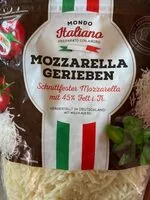 Mängden socker i Mozzarella Gerieben