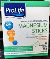 Mängden socker i Magnesium Sticks 250 Mg
