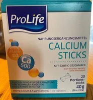 Mängden socker i Calzium Sicks