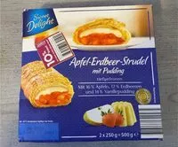 Mängden socker i Apfel-Erdbeer-Strudel mit Pudding