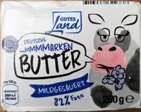 Mängden socker i Butter - Butter MILDGESÄUERT