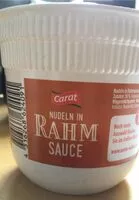 Mängden socker i Nudeln in Rahmsauce