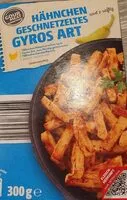 Mängden socker i Hähnchen Geschnetzeltes Gyros Art