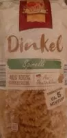 Mängden socker i Dinkel Spirelli