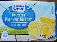 Mängden socker i Deutsche Markenbutter mildgesäuert