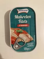 Socker och näringsämnen i Thunfisch creme