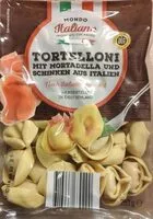 Mängden socker i Tortellini MIT mortadela und schinken sus Italien