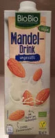 Mängden socker i Bio-Mandeldrink, ungesüßt