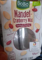 Mängden socker i Mandel-Cranberry Mix