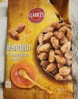 Mängden socker i Mandeln, geröstet