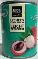 Mängden socker i lychees leicht gezuckert