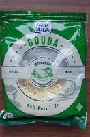 Mängden socker i Gouda gerieben