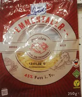 Mängden socker i Geriebener Emmentaler