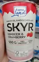 Mängden socker i Skyr Himbeer cranberry