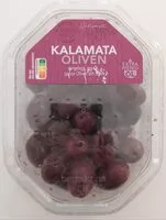Mängden socker i Kalamata Oliven, eingelegt, mit Öl, ganze Oliven mit Stein