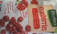 Mängden socker i Bio-Cranberries, getrocknet