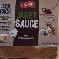 Mängden socker i Carat Jäger Sauce