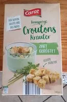 Mängden socker i Croutons Kräuter