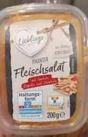 Mängden socker i Pikanter Fleischsalat