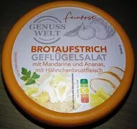 Mängden socker i Brotaufstrich Geflügelsalat
