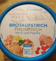 Mängden socker i Brotaufstrich Thunfisch