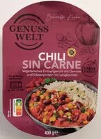 Mängden socker i Chili Sin Carne