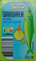 Mängden socker i Sardinen in Sojaöl
