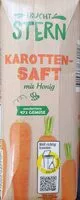 Mängden socker i Karottensaft mit Honig