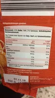 Mängden socker i Salz-Gebäckstangen | mit Butter verfeinert